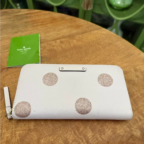 Kate Spade Black and Pink Polka Dot Wellesley Handbag and Neda Wallet Set - Picture 8 of 16